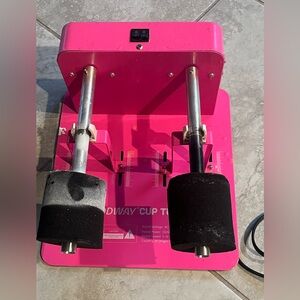 2 Cup Turner Tumbler Kit NODDWAY Metal Cup Spinner for Crafts pink